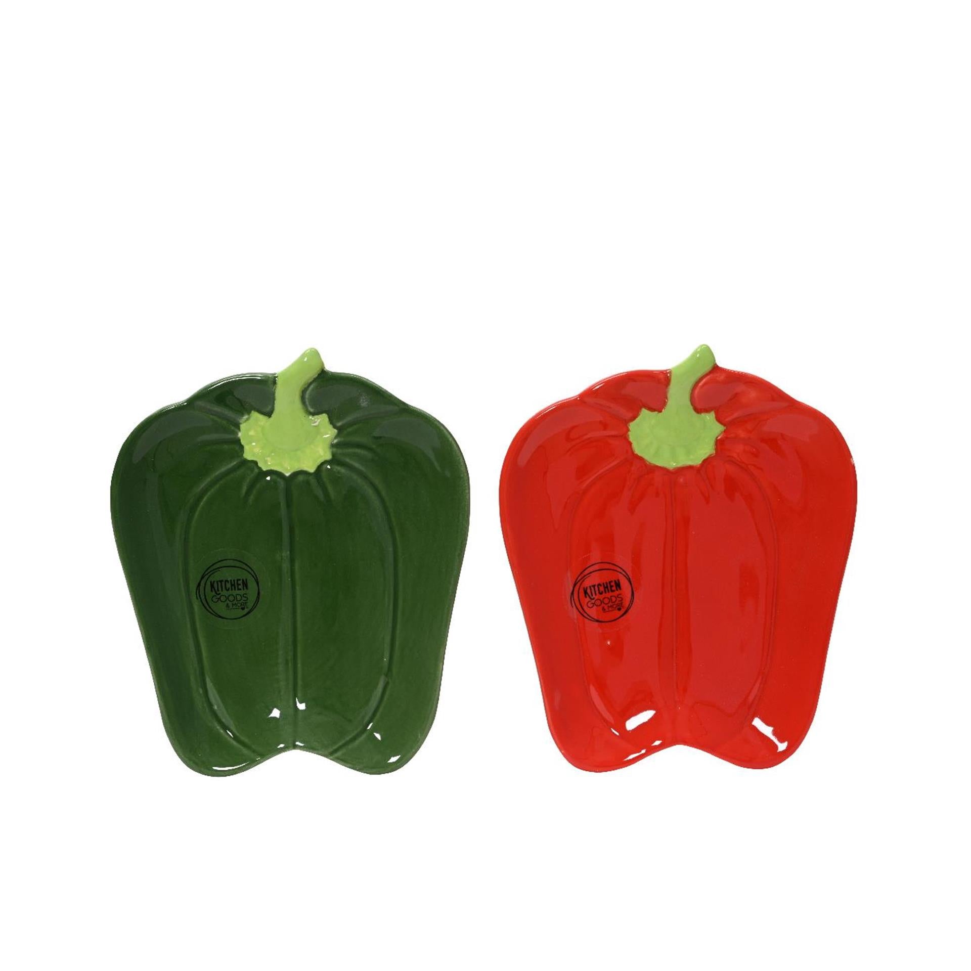 Decoris bord paprika dolomiet 16x13x2cm