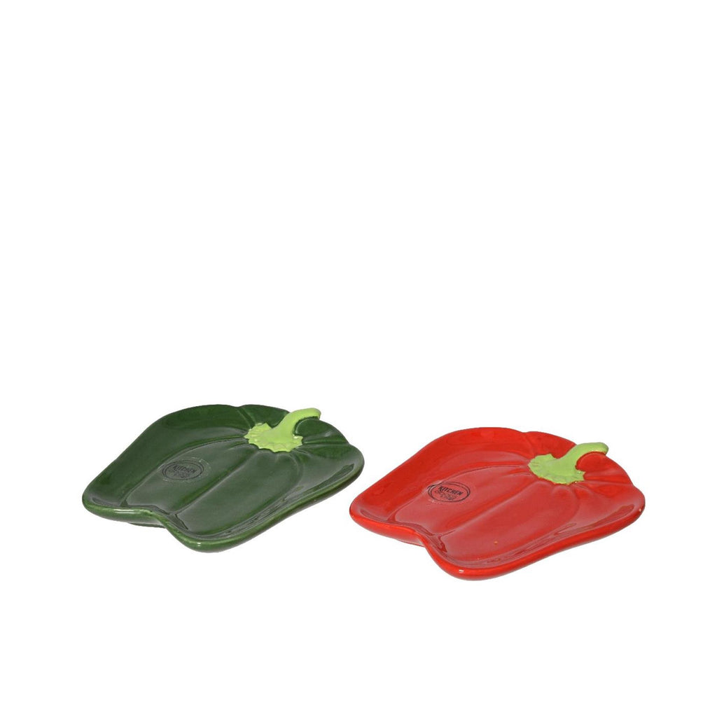 Decoris bord paprika dolomiet 16x13x2cm