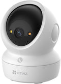 Ezviz h6c 4k beveiligingscamera binnen – 360° pan tilt – nachtmodus-mensdetectie–huisdiercamera - petcam - bewegings- en geluidsdetectie - tweerichtingsaudio- geen maandkosten