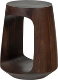 Woood bayo bijzettafel - mangohout - bruin walnoot - 45x33x33