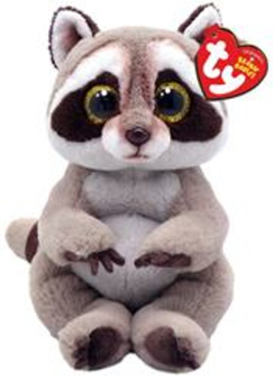 Ty Beanie Babies Bellies Petey Waschbär, 15 cm
