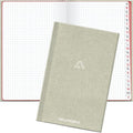 Ingebonden schrift bu-ro-class linnen 14x22cm geruit 5x5mm index a-z