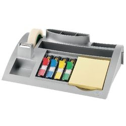 Post-it bureau organizer, zilverkleurig + â® notes, â® index scotchâ® magicâ„¢ tape, 26 x 16,5 x 5,5 cm