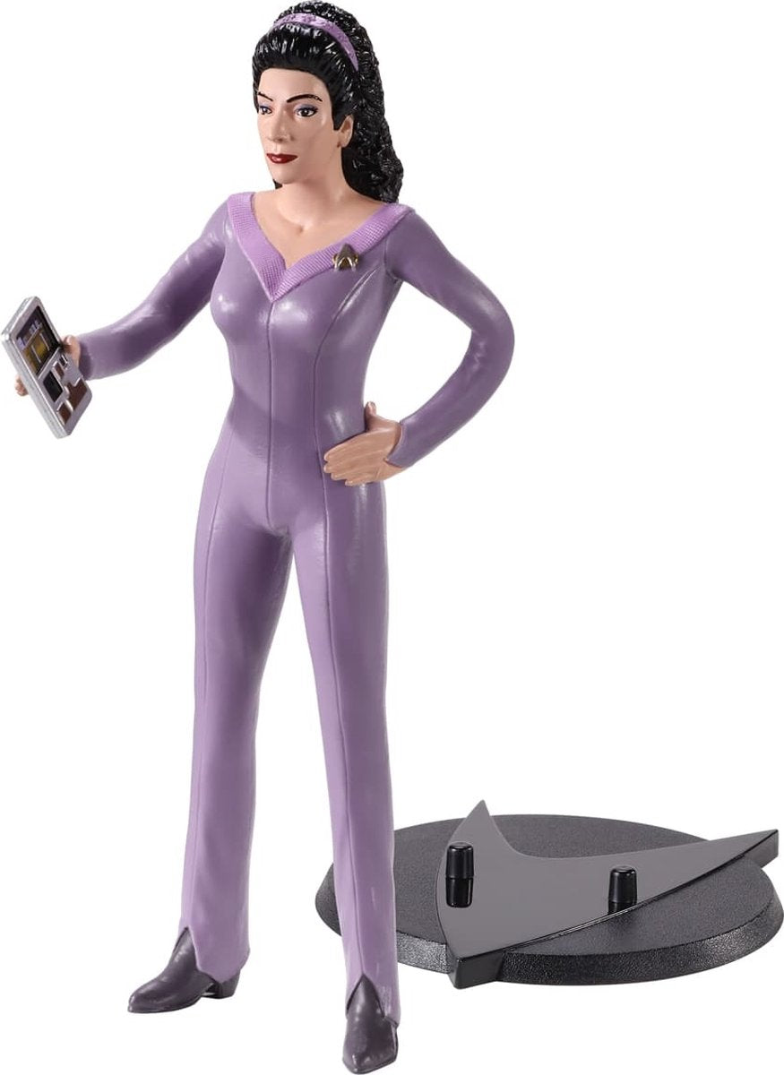 The noble collection star trek: counselor troi - bendyfigs™