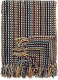 Bloomingville plaid lazzario blauw 160x130cm