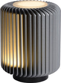 Lucide turbin - tafellamp - ø 10,6 cm - led - 1x5w 3000k - grijs