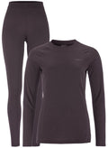 Craft thermal baselayer set w dames thermoset - dk plum