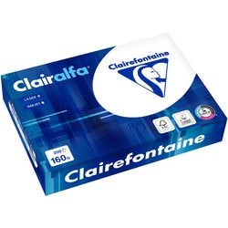 Clairefontaine clairalfa presentatiepapier - a4 - 160 gram - pak van 250 vel