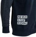 Contec sweatshirt never stop riding ct sweatshirt never stop riding size s blue grey