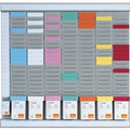 Compacte planningset nobo 48x48x1,5cm grijs