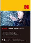 Kodak - 20 vellen van 230g m² fotopapier, mat, a4 formaat (21x29,7cm), smooth effect inkjet printen - 9891092