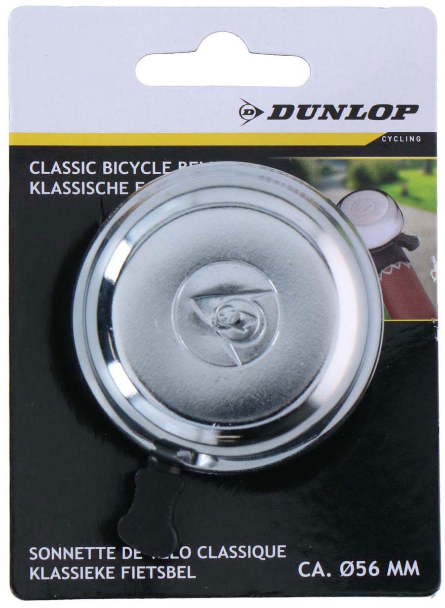 Dunlop Classic silberne Fahrradklingel