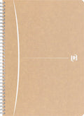 Oxford touareg spiraalschrift, 180 bladzijden, ft a4, geruit 5 mm, geassorteerde kleuren, 1 stuk