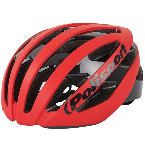 Polisport light pro fietshelm l 58-62cm mat rood zwart