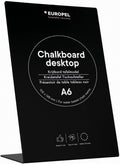 Europel krijtbord – l vorm - tafelmodel – a6 – zwart - hout