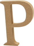 Kreatives Firmenbuchstabe p mdf 13cm, 1 Stück.