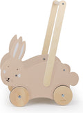Trixie houten loopwagen - mrs. rabbit - babywalker - kinder speelgoed - loopkar vanaf 1,5 jaar - voor jongens en meisjes - fsc