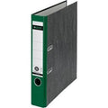 Ordner leitz 1050 karton papier 5,2cm groen duimgat rugetiket schutblad