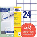Etiketten avery zweckform 3474 universeel 70x37mm