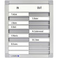 Aanwezigheidsbord 10 personen legamaster 12x2cm 26x31cm