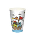 Papstar bekers pirate crew karton 0,2l ø7x9,7cm