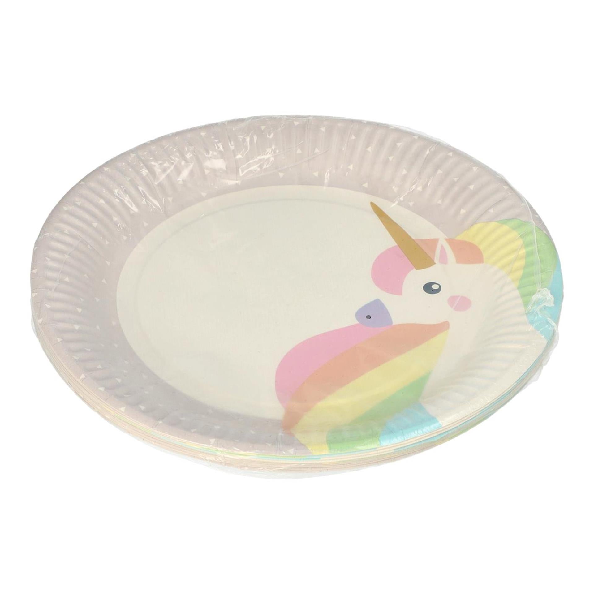 Papstar borden unicorn karton ø23cm 10st