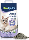Biokat's classic 3in1 extra - 14 l - kattenbakvulling - klontvormend - parfumvrij - actieve kool