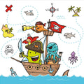 Papstar servetten pirate crew 3-laags 33x33cm