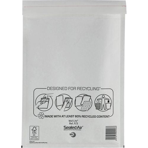 Luchtkussen-enveloppen sealed air wit 50 stuks