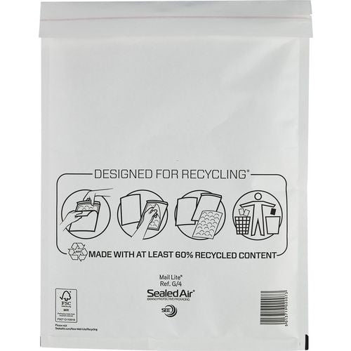Luchtkussenenvelop sealed air wit
