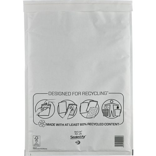 Luchtkussenenveloppen mail lite wit 79 g m² 50 stuks
