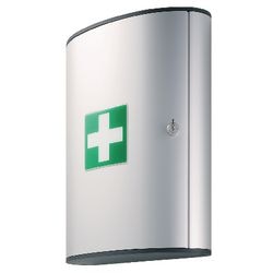 Eerste hulp verbandkast durable 1974-23 30x11.8x40cm aluminium zilver