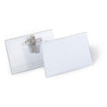 Durable badge met combiklem formaat 54 x 90 mm in een doos - 50 stuks