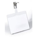 Durable naambord met draaibare clip, transparant, 25 stuks