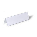 Tafelnaambord durable 805219 pvc 210x61mm dubbelzijdig transparant 25 stuks