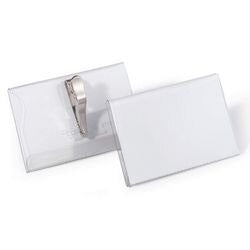 Badge durable 8111-1 transparant 25 stuks 5,4 x 9 cm