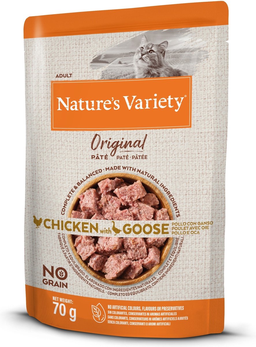 Natures variety original pouch chicken goose - 12x70 gr