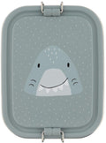 Trixie brooddoos klein - mr. shark- rsv lunchbox voor kinderen - makkelijk te openen broodtrommel – grijs – haai