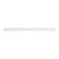 Bindrug gbc wirebind 21 metaal 6mm zilver capaciteit 45vel