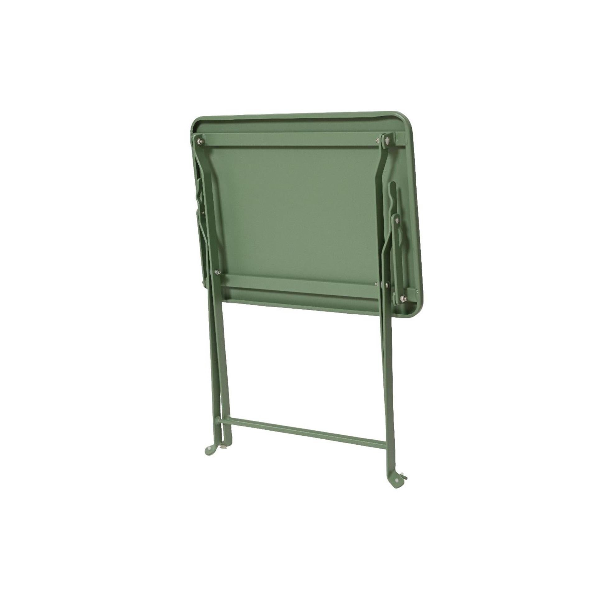 Decoris sidetable groen staal 40x30x45cm