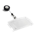 Durable kaarthouder - 8,5 x 5,4 cm - inclusief badge reel - 10 stuks