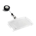 Durable kaarthouder - 8,5 x 5,4 cm - inclusief badge reel - 10 stuks