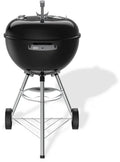 Weber bar-b kettle - ø 47 cm grillrooster - houtskoolbarbecue - zwart - asopvangschaal - 2 duurzame weersbestendige wielen - dekselthermometer - 2 gereedschapshaken - kras- en roestbestendig