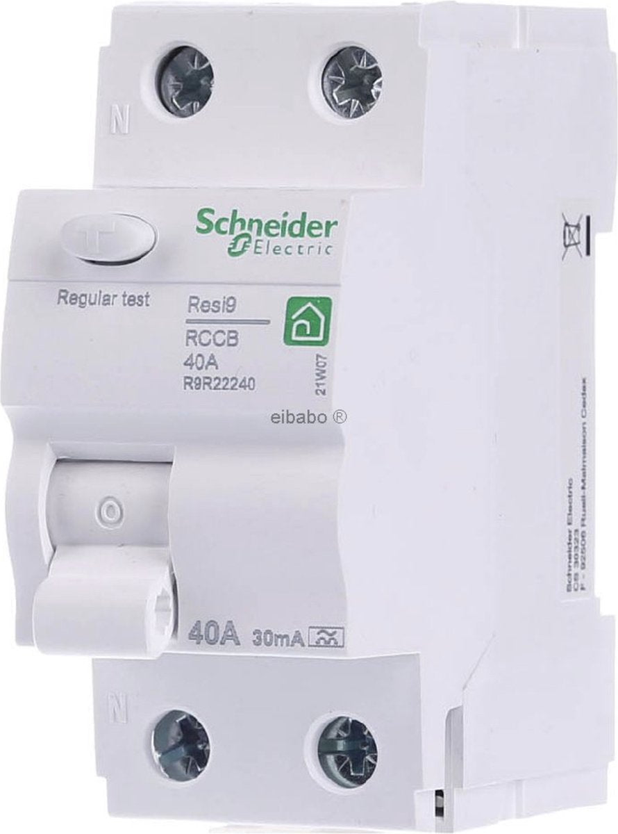 Schneider electric r9r22240 aardlekschakelaar a 40 a 0.03 a 230 v