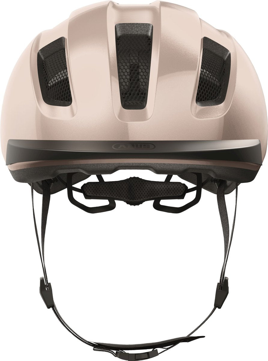 Abus fietshelm purl-y champagne gold m - 54-58 cm - beige - geschikt voor gebruik op speed pedelecs - elektrische fietsen - snorfietsen - nta-8776 320 g