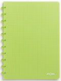 Atoma trendy schrift - a4 - 144 bladzijden - geruit 5 mm - transparant groen - 1 stuk