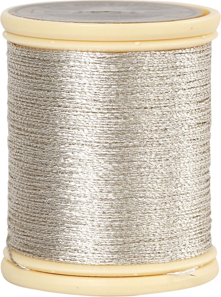 Creativ Company DMC Metallicgarn silber, 40 m