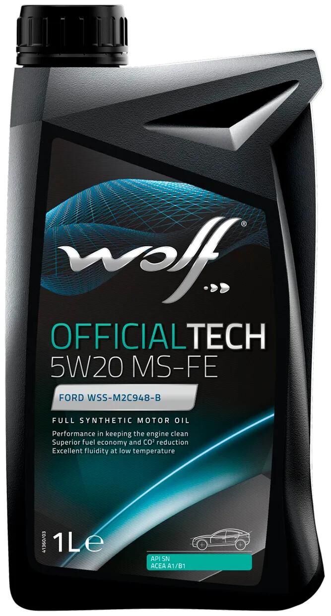 Wolf motoröl officialtech ms-fe motoroil 5w20 1l off.tech ms-fe