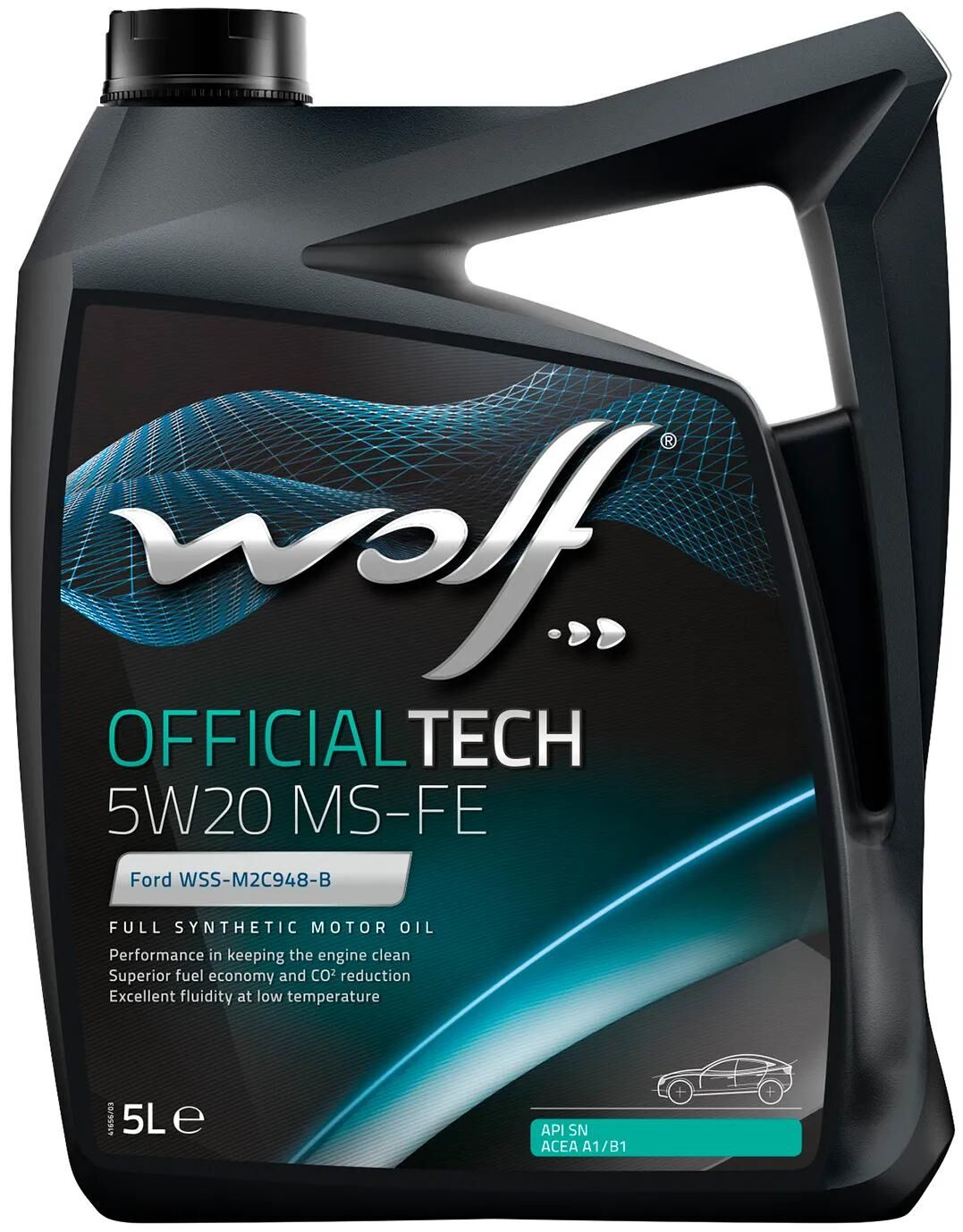 Wolf motoröl officialtech ms-fe motoroil 5w20 5l off.tech ms-fe