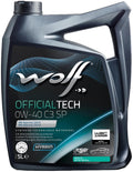 Wolf motoröl officialtech c3 sp motoroil 0w40 5l off.tech c3 sp